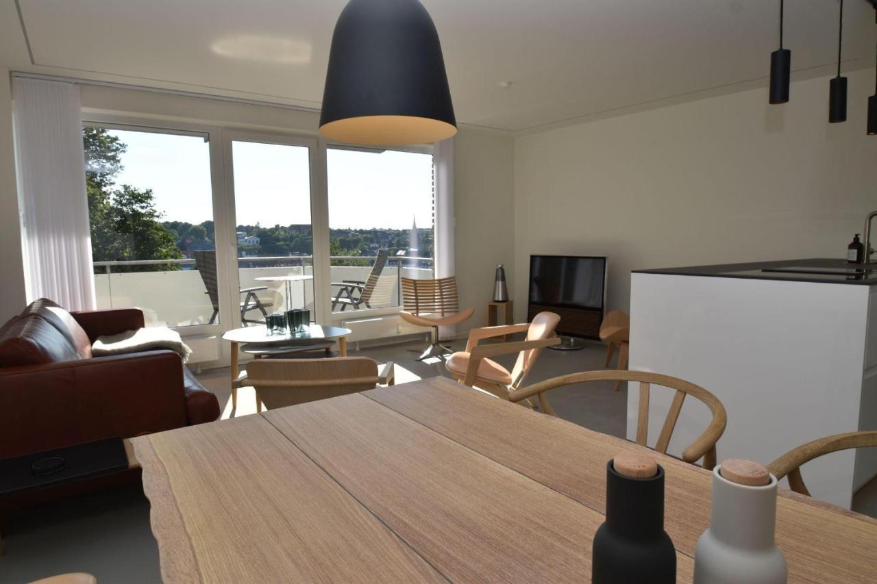Fewo1846 - Foerdeview - Luxurioese Wohnung Mit 2 Schlafzimmern Und Balkon Mit Hafenblick Flensburg Exterior photo
