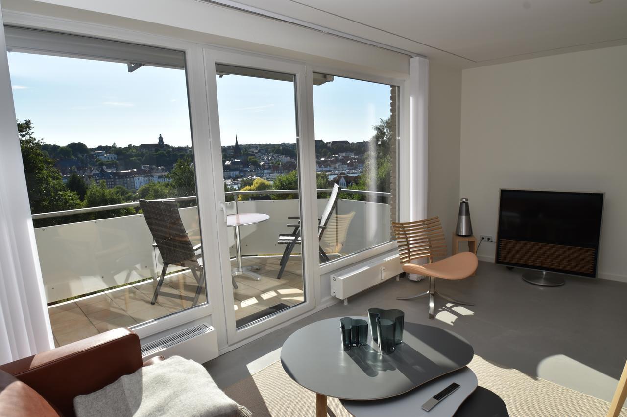 Fewo1846 - Foerdeview - Luxurioese Wohnung Mit 2 Schlafzimmern Und Balkon Mit Hafenblick Flensburg Exterior photo